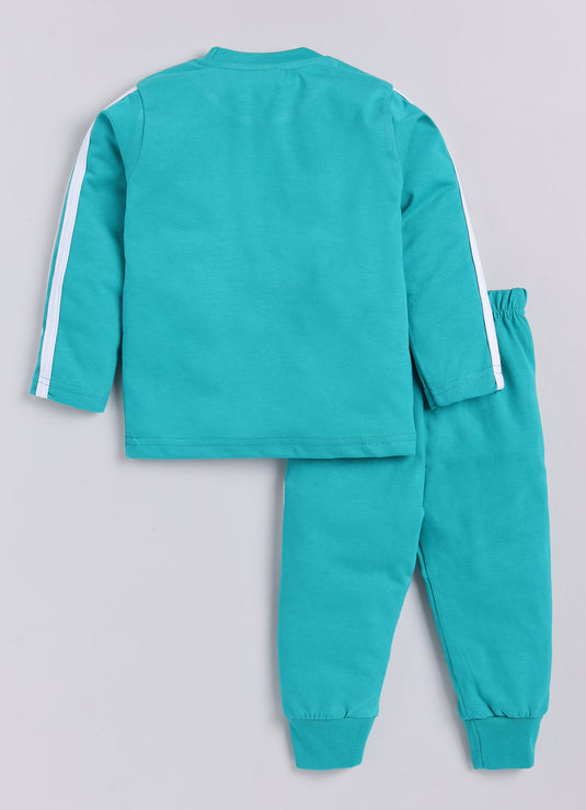 Mommy loves you to the moon and back Cotton Sinker Sweatshirt & Jogger Full Sleeves Clothing Set