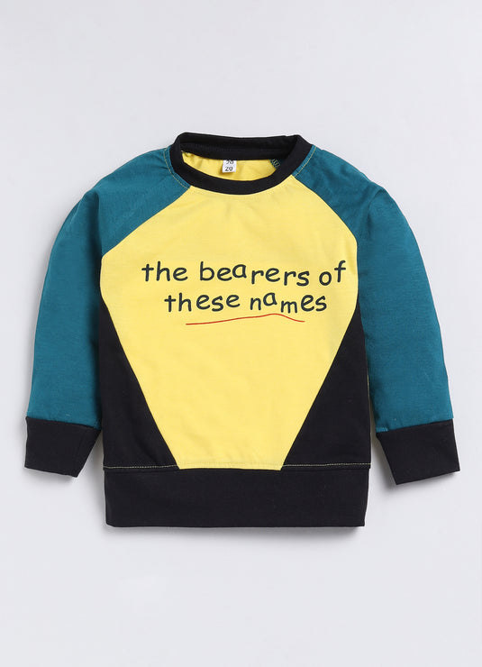 The Bearer of These names Cotton Sinker Sweatshirt & Jogger Full Sleeves Clothing Set