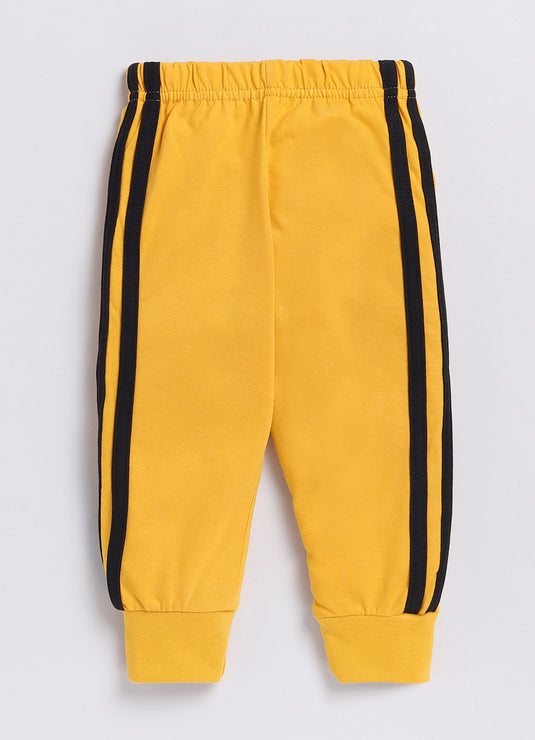 Streetwear contrast colour Cotton Sinker Sweatshirt & Jogger Full Sleeves Clothing Set