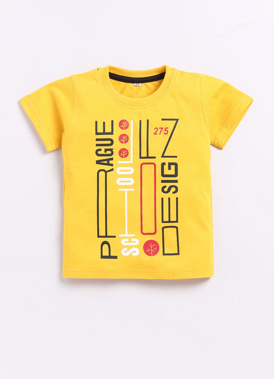 Sunshine Breeze Golden Yellow and Black Summer Set for kids Boys