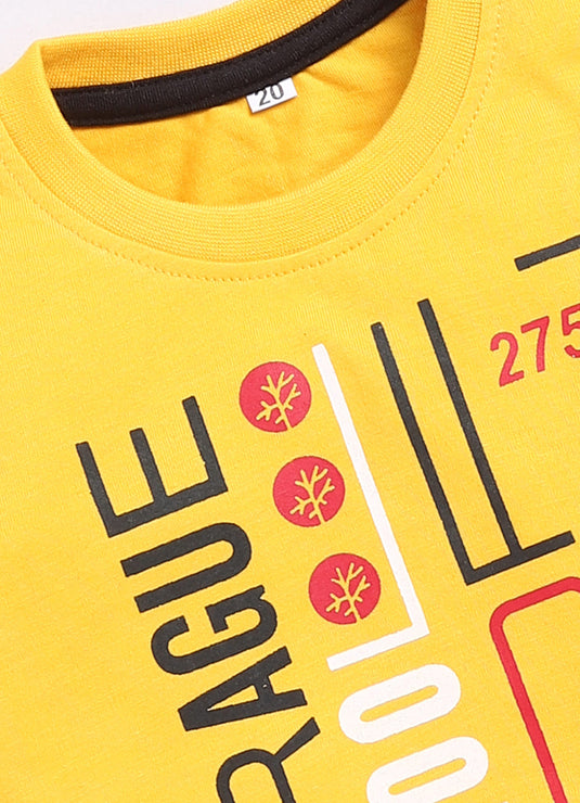 Sunshine Breeze Golden Yellow and Black Summer Set for kids Boys