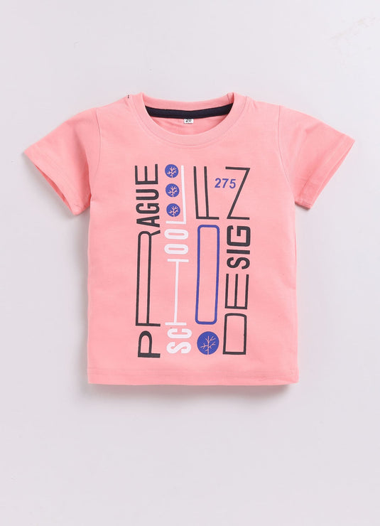 Rosy Charm Rose Pink and Black Summer Set for Kids Boys