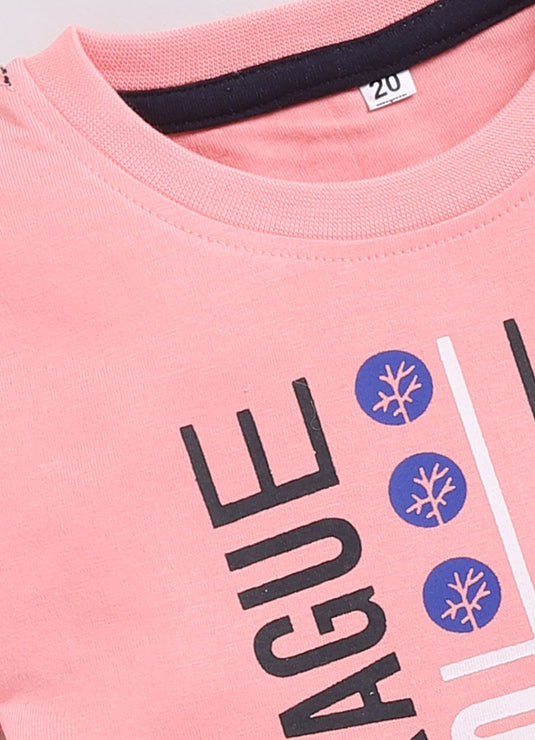 Rosy Charm Rose Pink and Black Summer Set for Kids Boys