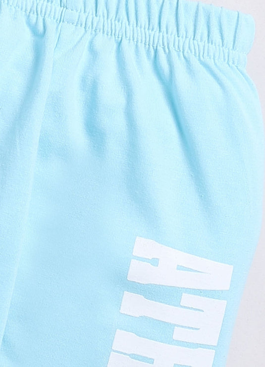 Athletic Club London Blue Full Sleeves Sweatshirt and Joggers Set for Girls/Boys